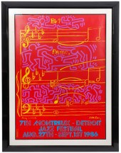 KEITH HARING AND ANDY WARHOL J