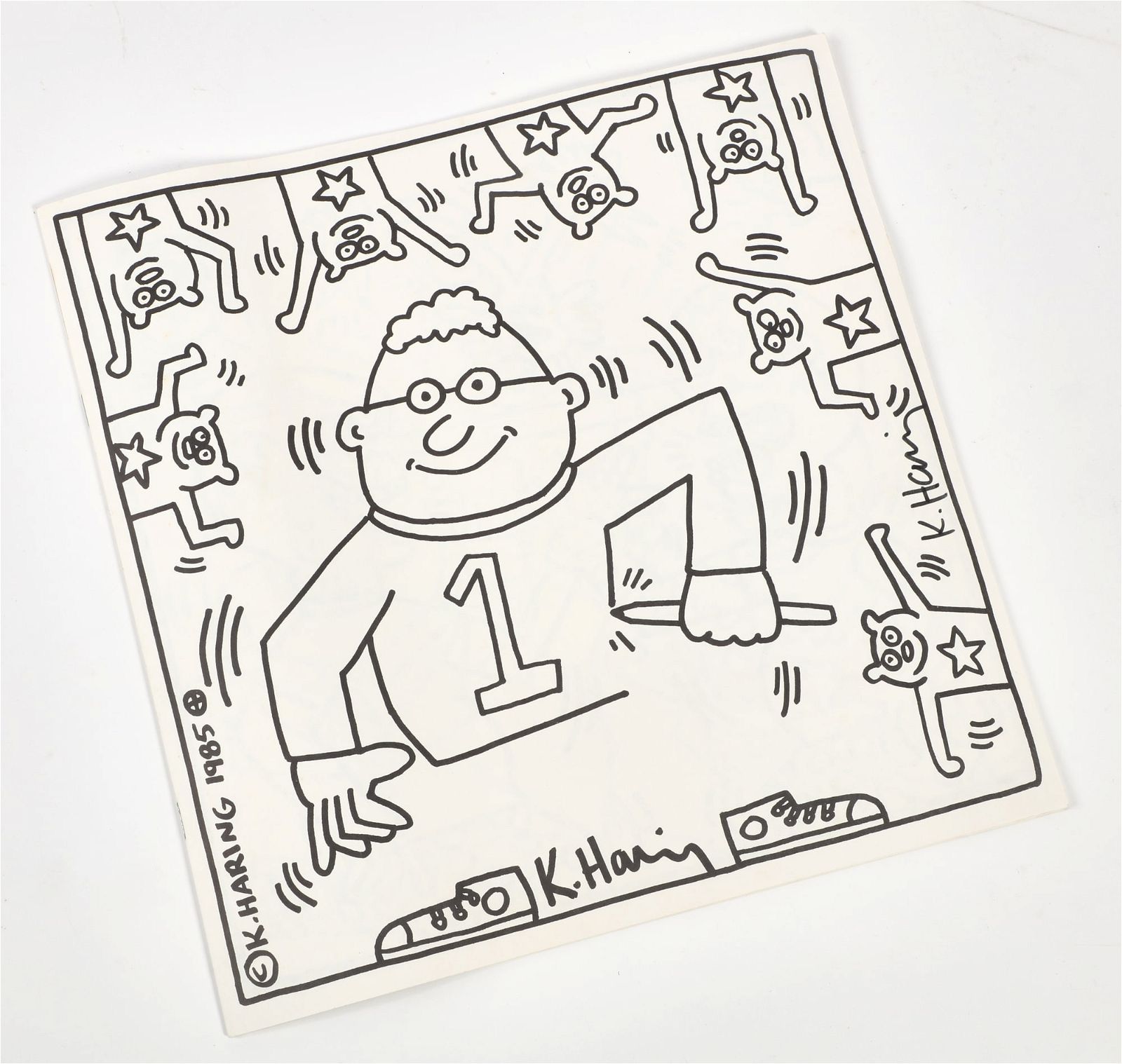 KEITH HARING, COLORING BOOK,