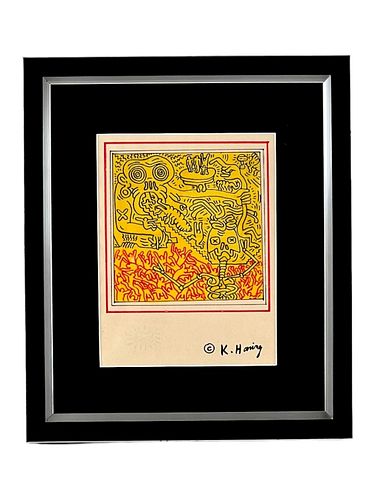 KEITH HARING DRAWING PAINTING