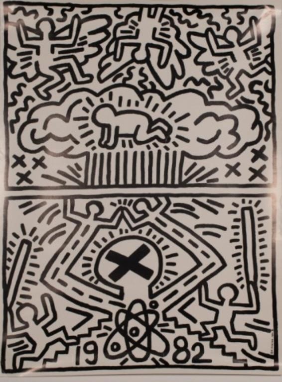 KEITH HARING POSTER NUCLEAR