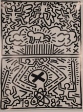 KEITH HARING POSTER NUCLEAR DI