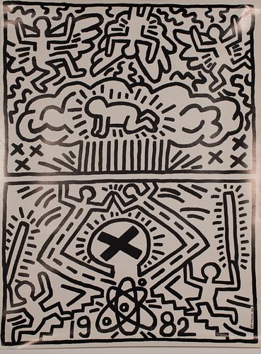 KEITH HARING POSTER NUCLEAR
