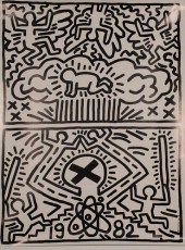 KEITH HARING POSTER NUCLEAR DI