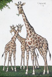 KEITH INGERMANN, THREE GIRAFFE
