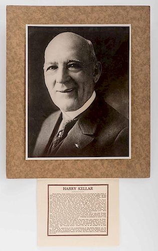 KELLAR, HARRY. MEMORIAL PORTRAIT OF