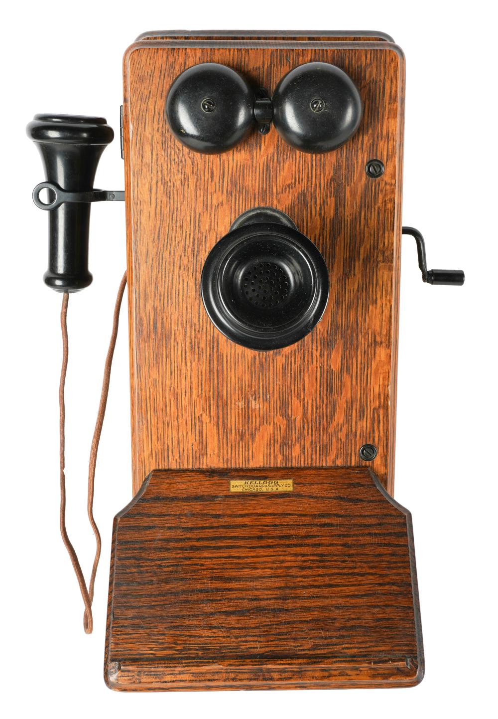 KELLOGG OAK WALL TELEPHONEwith