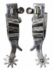 KELLY MARKED COWBOY SPURS(pair