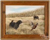 KEN HUNTER OIL ON BOARD HUNTIN