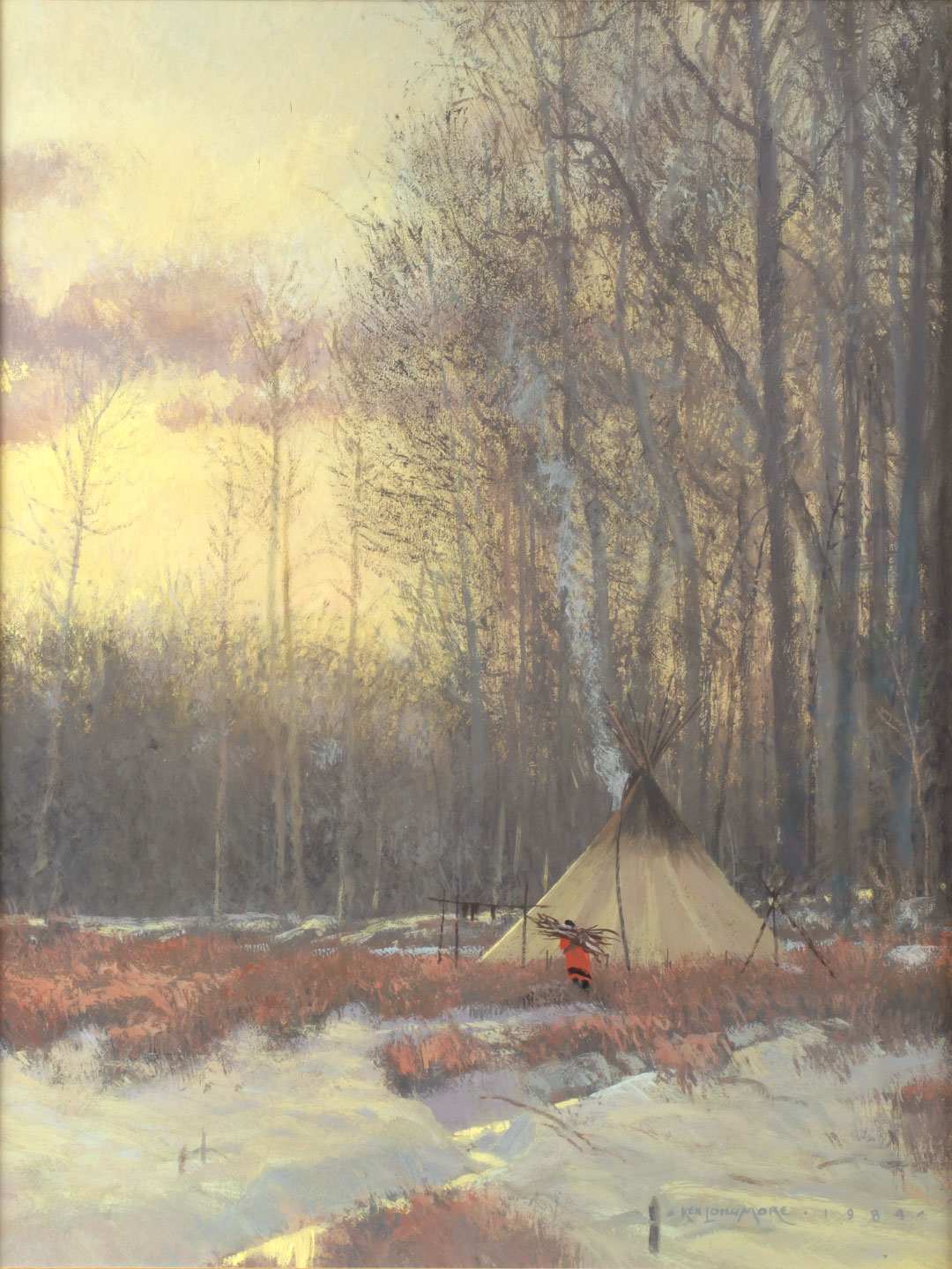 KEN LONGMORE (20TH CENTURY) TENDING
