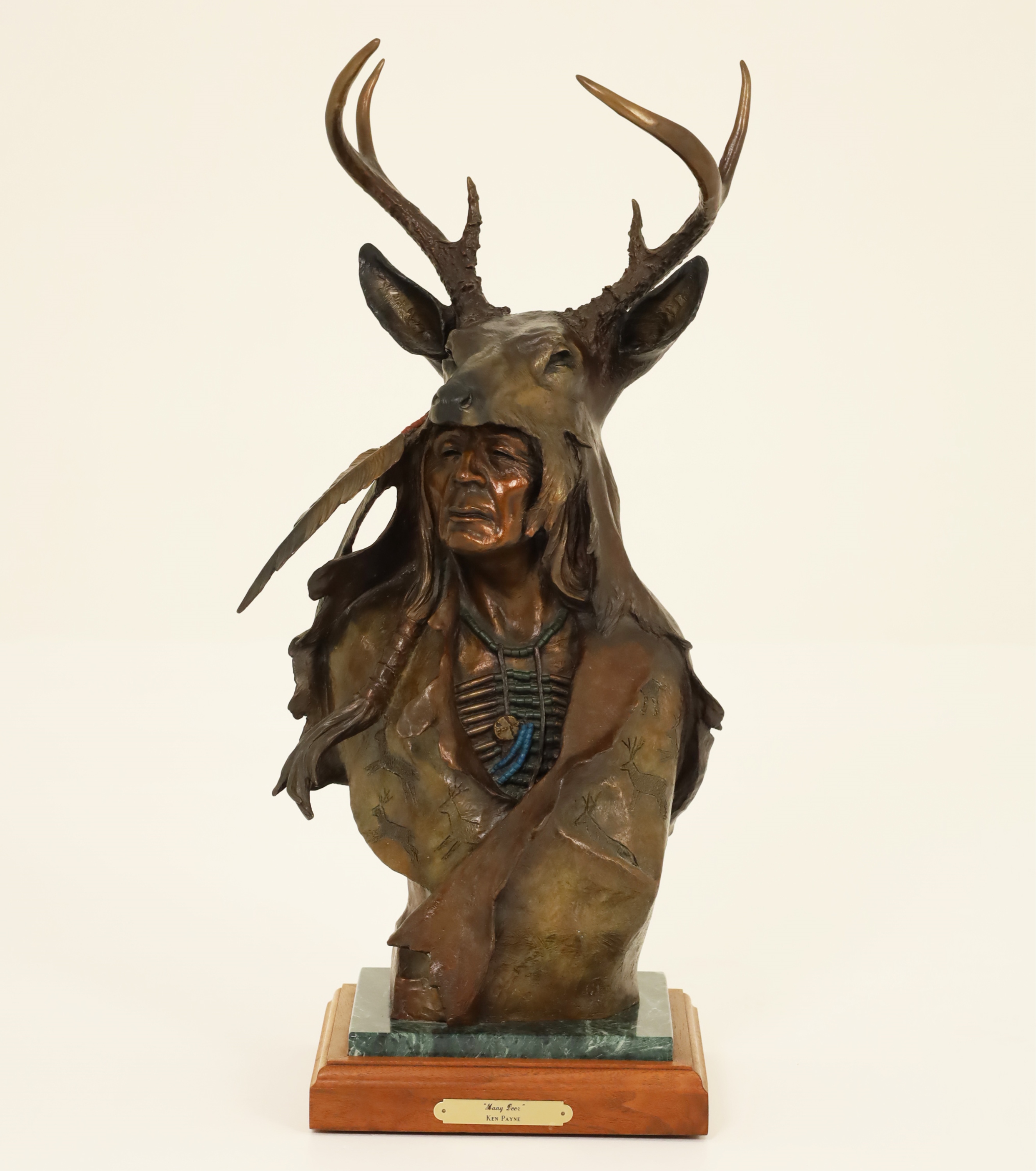 KEN PAYNE, NATIVE AMERICAN BRONZE
