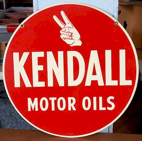 KENDALL MOTOR OIL SIGNA Mid-Century