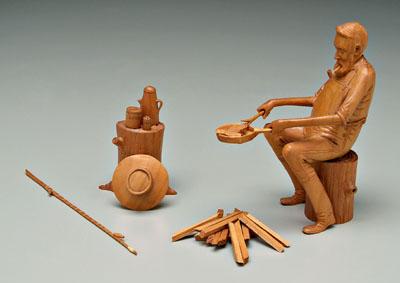 Kendall W. Martin carving, (North