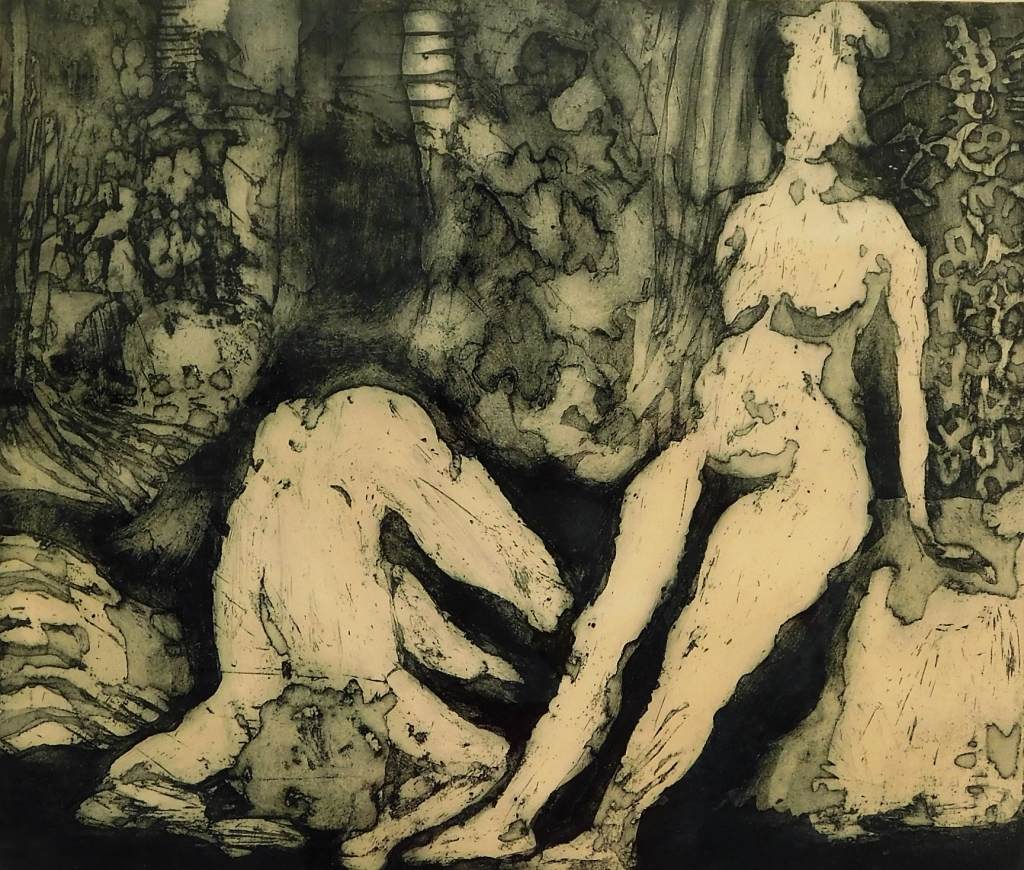 KENNETH BECKER SURREALIST ETCHING