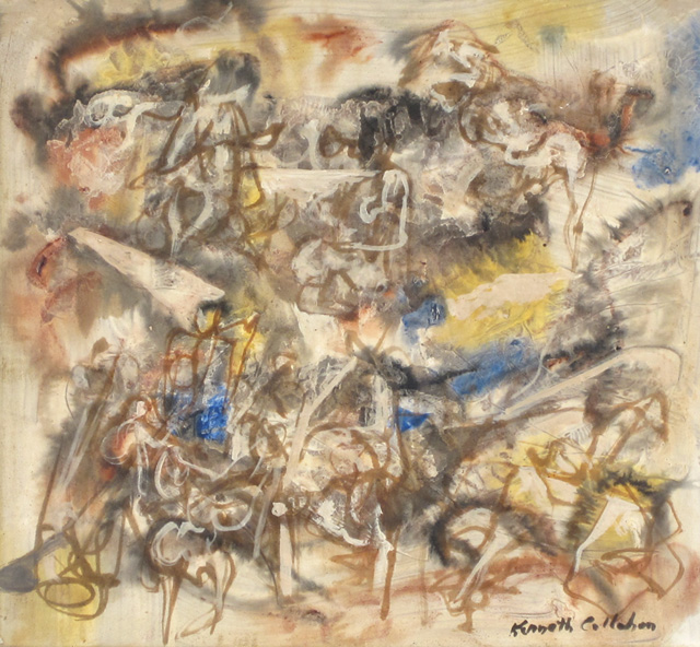 KENNETH CALLAHAN TEMPERA ON BOARD