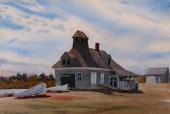 KENNETH HARRIS WATERCOLOR LAND