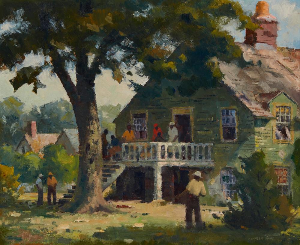 KENNETH HOW (1883-1950), FIGURES ON