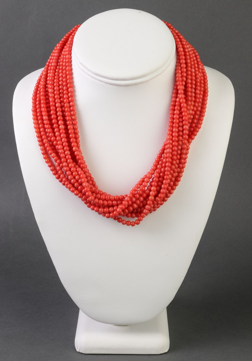KENNETH JAY LANE FAUX-CORAL TORSADE