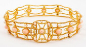 KENNETH JAY LANE GEM-SET GOLD-