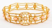 KENNETH JAY LANE GEM-SET GOLD-