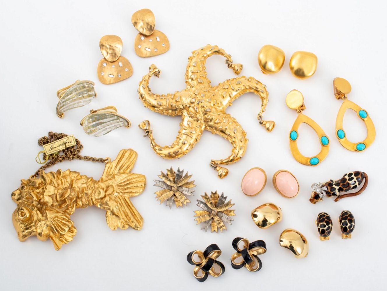 KENNETH JAY LANE GOLD-TONE