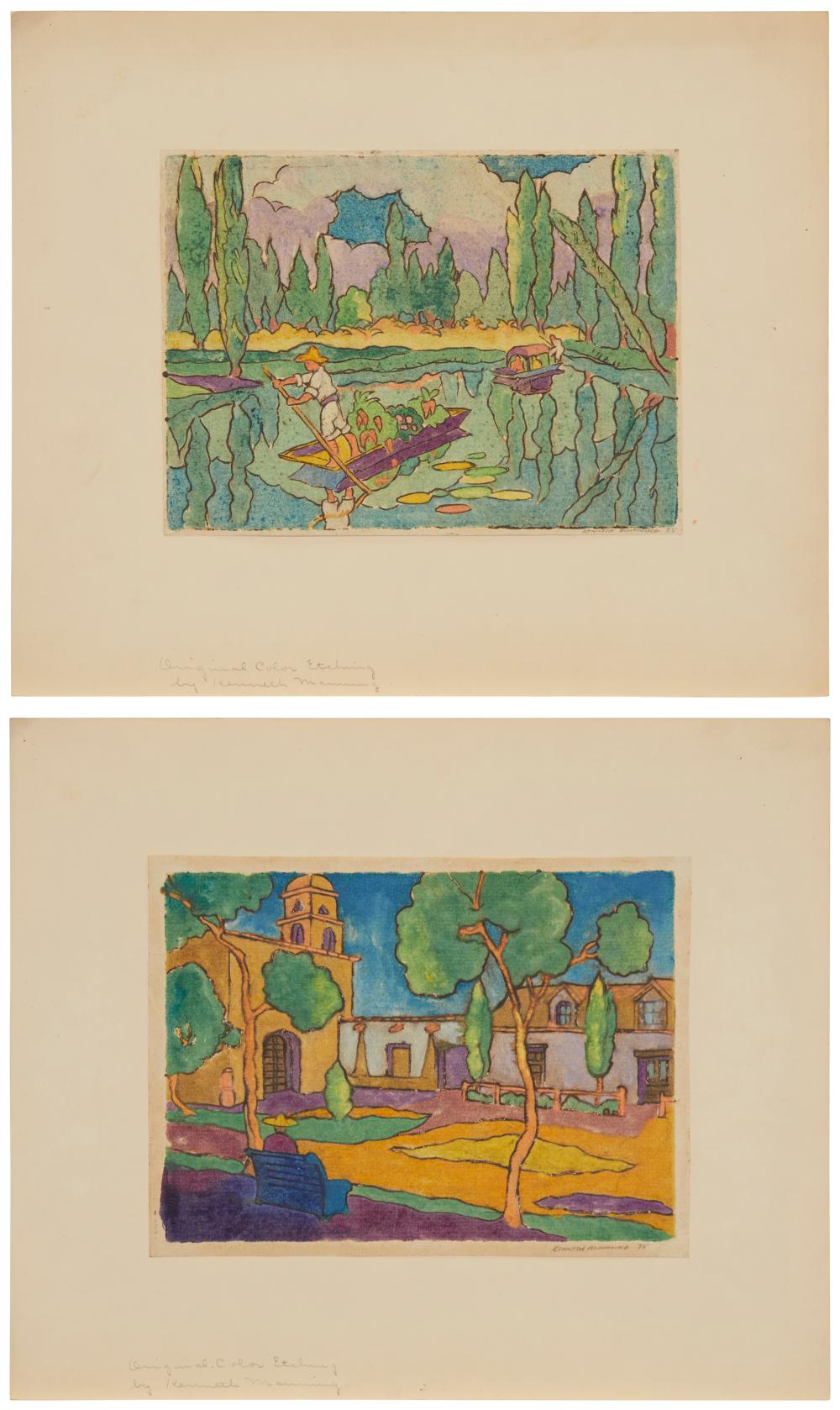 KENNETH MANNING (20TH CENTURY), TWO