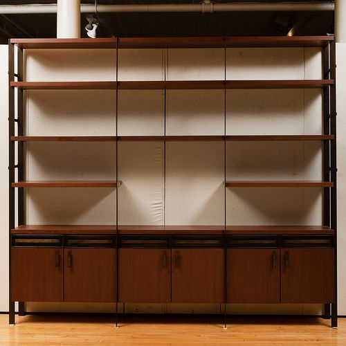 KENNETH NILSON MAHOGANY AND STEEL