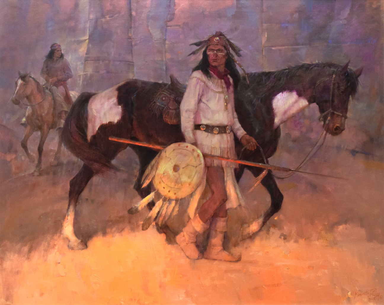 KENNETH RILEY, VICTORIO oil on