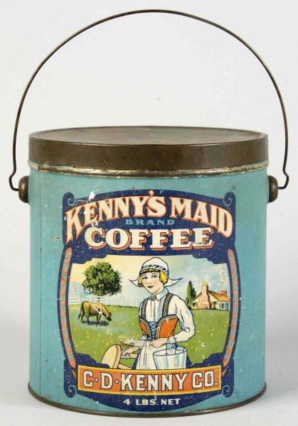 Kenny's Maid 4-lb. Coffee Pail. 
