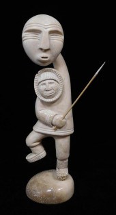 KENT HEINDEL, CARVED 20TH FIGU