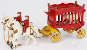 KENTON CAST IRON HORSE DRAWN O