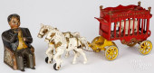KENTON CAST IRON HORSE DRAWN O