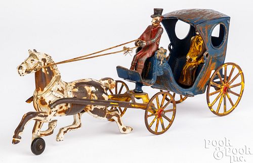 KENTON CAST IRON HORSE DRAWN