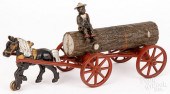 KENTON CAST IRON LOG WAGONKent