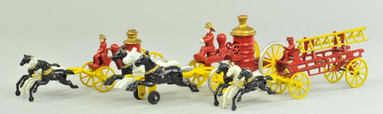 KENTON FIRE WAGON GROUPING Lot