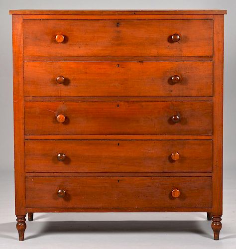 KENTUCKY CHERRY CHEST OF DRAWERS,