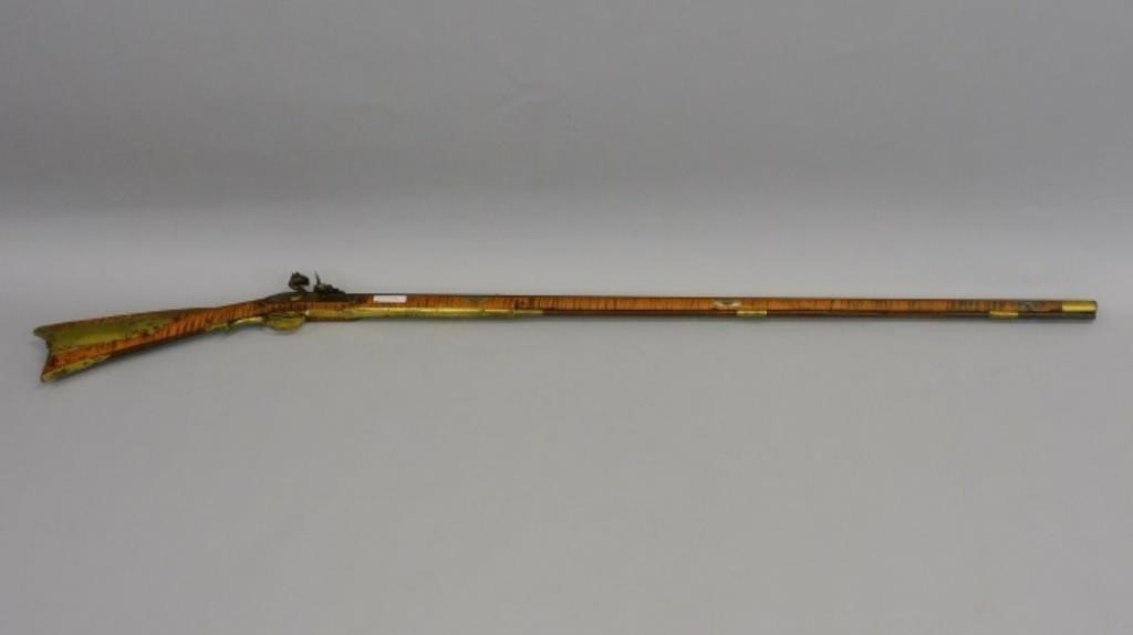 KENTUCKY FLINTLOCK RIFLE. EARLY