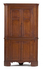Kentucky Inlaid Corner Cupboar