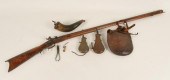 Kentucky percussion rifle and