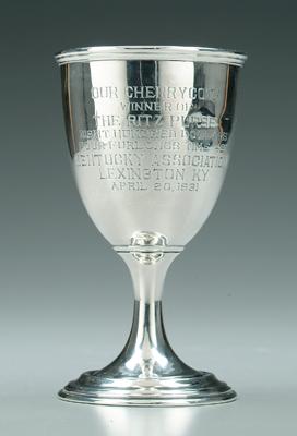 Kentucky silver horse trophy, round