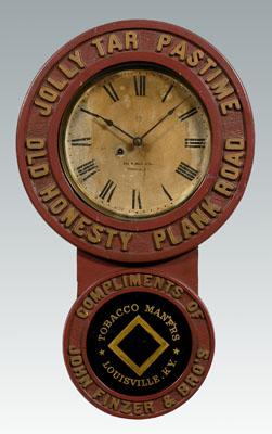 Kentucky tobacco clock, marked on