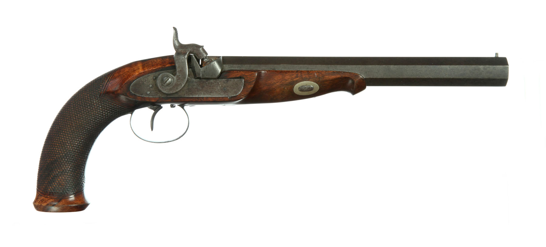 KENTUCKY-TYPE PERCUSSION PISTOL. 