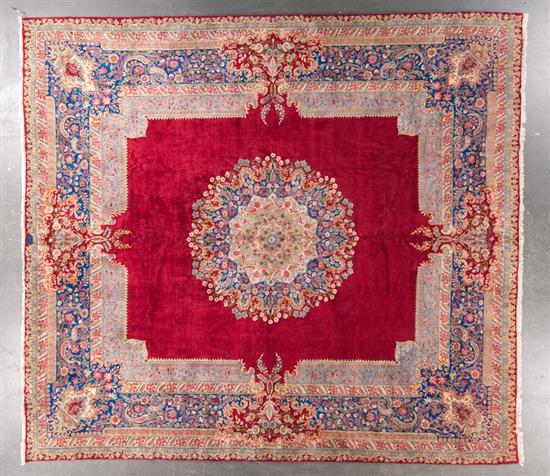 Kerman medallion carpet Iran