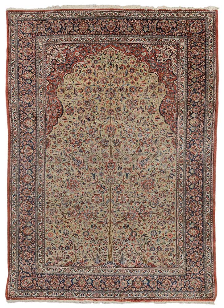 Kerman Meditation Carpet Persian,