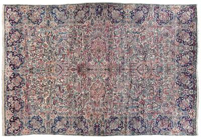 Kerman rug, elaborate floral and