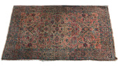 KERMAN WOOL RUG, C1900<br>Hand