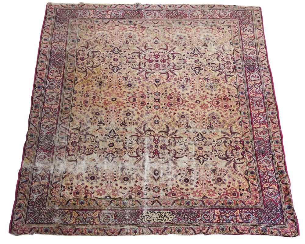 KERMANSHAH RUGwool; signed; 9'10" x
