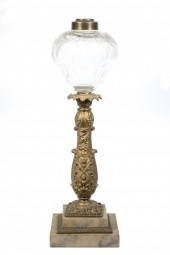 KEROSENE BANQUET LAMP 19th c.
