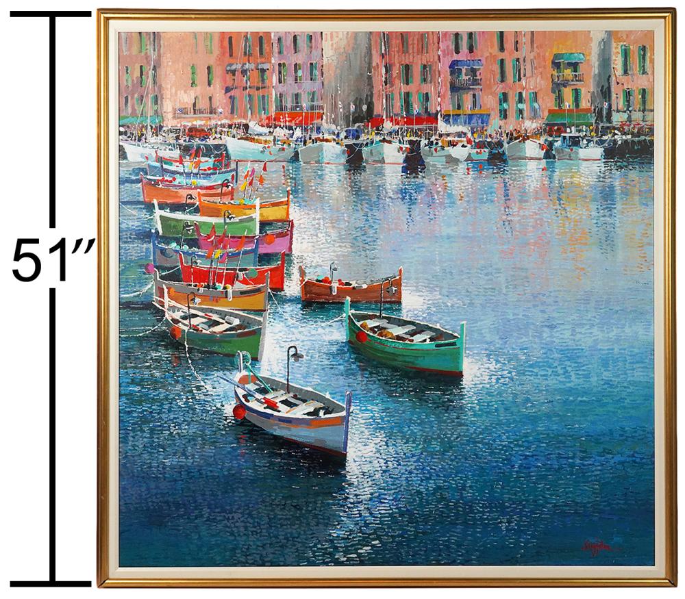 KERRY HALLAM 'FISHING BOATS'