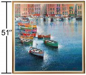 KERRY HALLAM 'FISHING BOATS' A