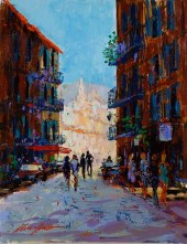 KERRY HALLAM OIL ON ARTIST BOA